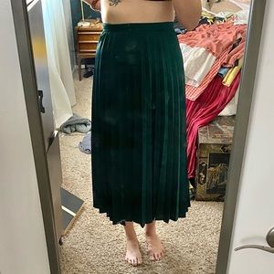 J Crew Pleated Tall Midi Skirt